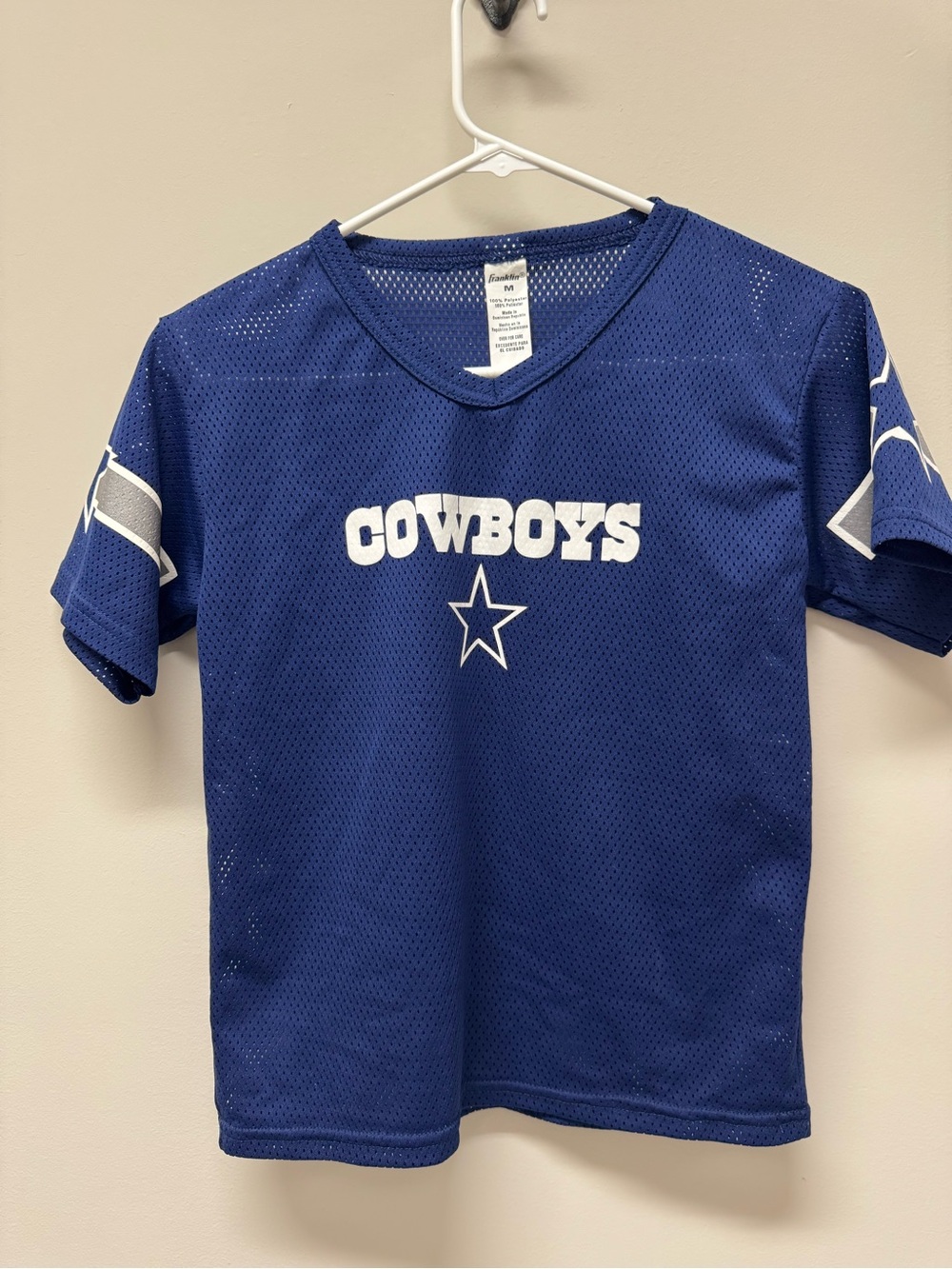 Boys' Blue Cowboys Team Mesh Jersey Top
